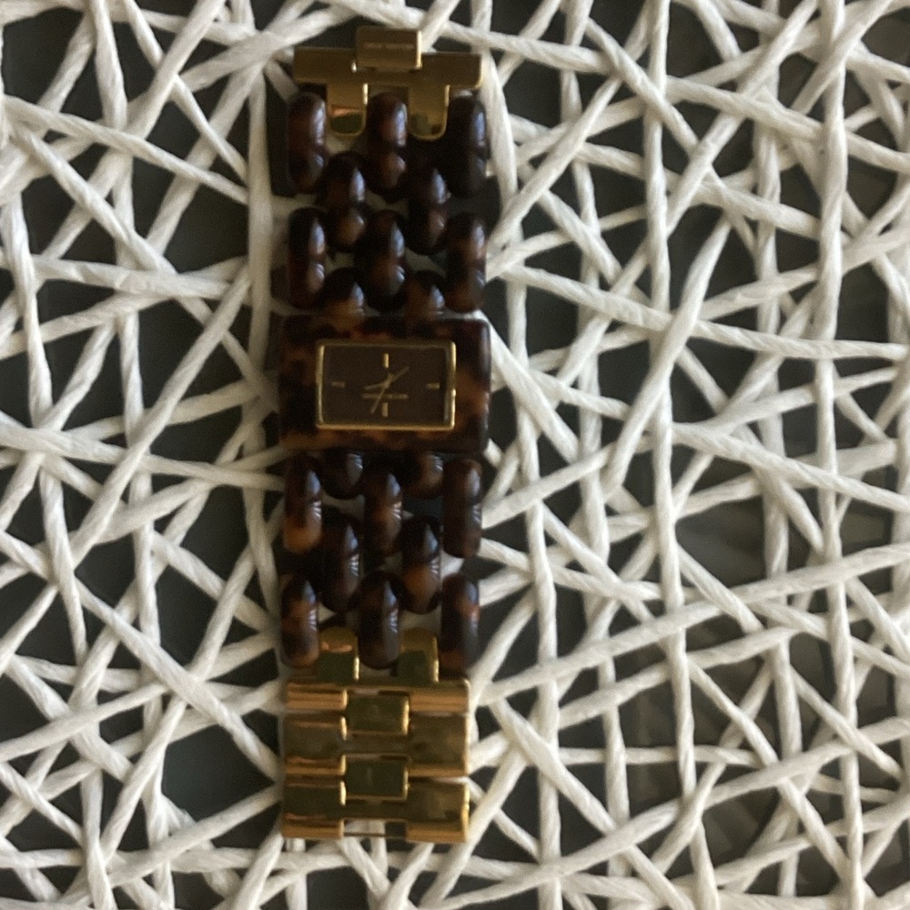Michael Kors Tortoise and Gold Bracelet Watch